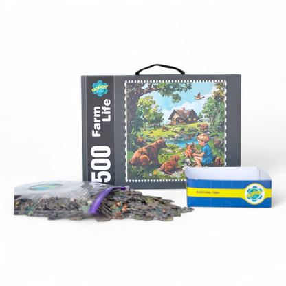 500 PIECES JIGSAW PUZZLE FARM LIFE