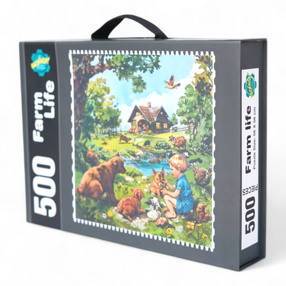 500 PIECES JIGSAW PUZZLE FARM LIFE