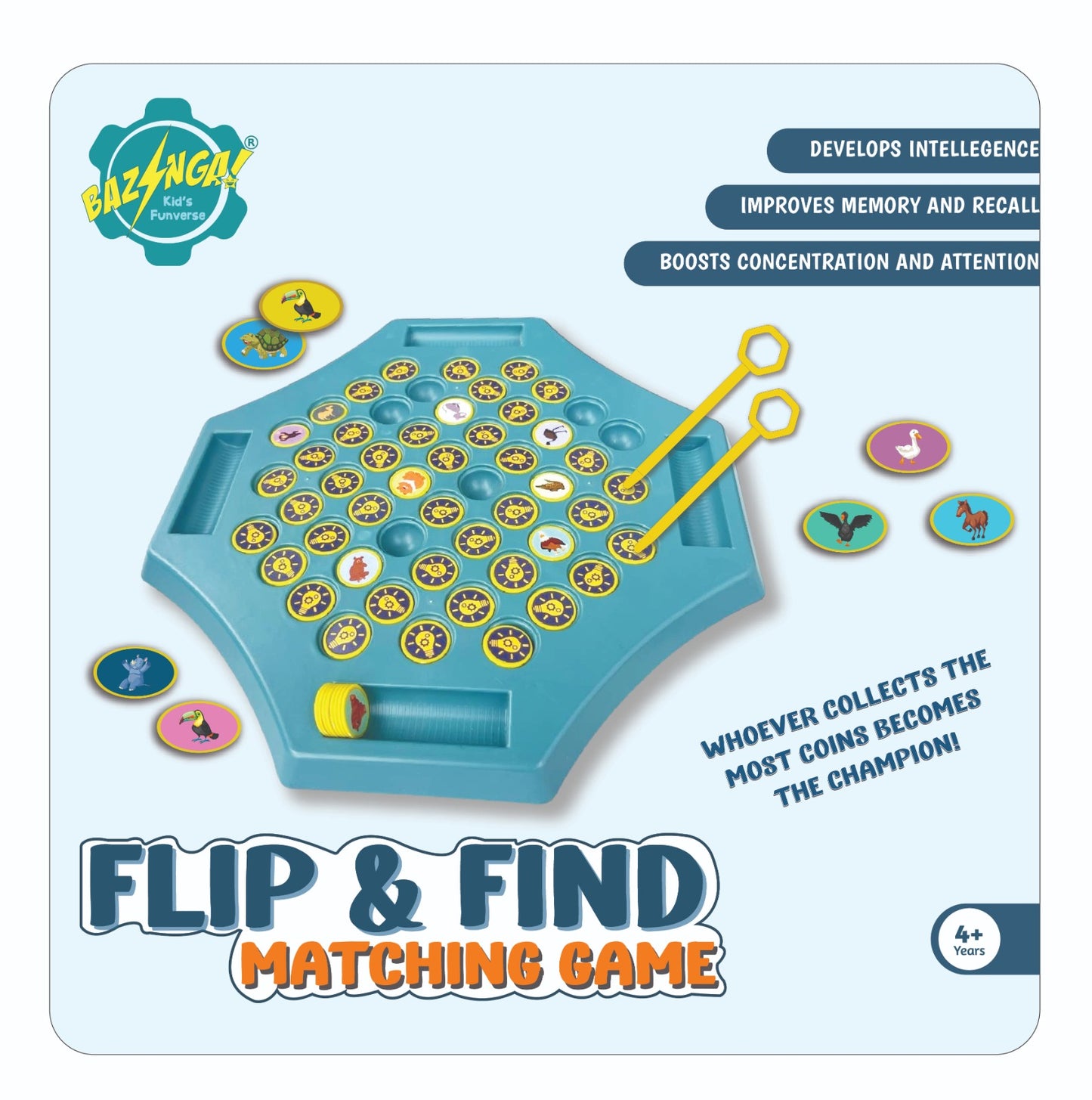 Bazinga Flip and Find Matching Memory Game